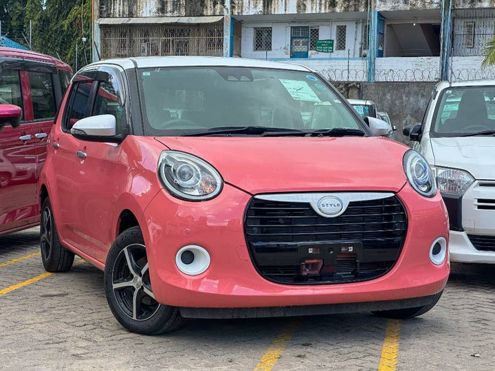 2019 Daihatsu Boon in pink, photo 1 of 12, for sale in Kenya (Ref D19-21017)