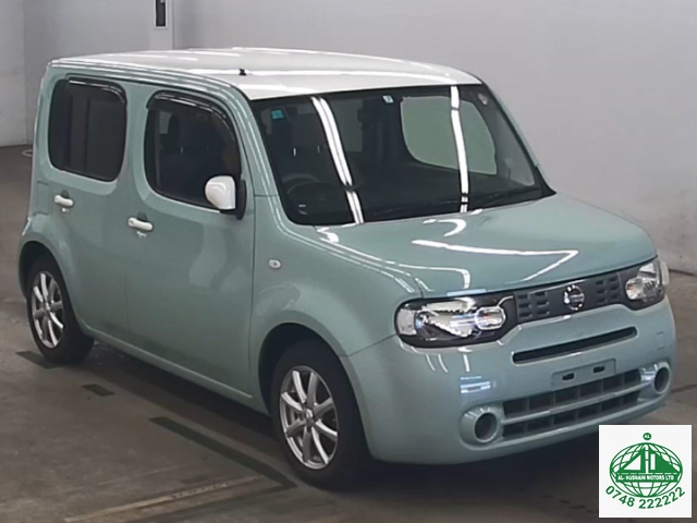 2017 Nissan Cube in green, photo 1 of 5, for sale in Kenya (Ref N17-25909)