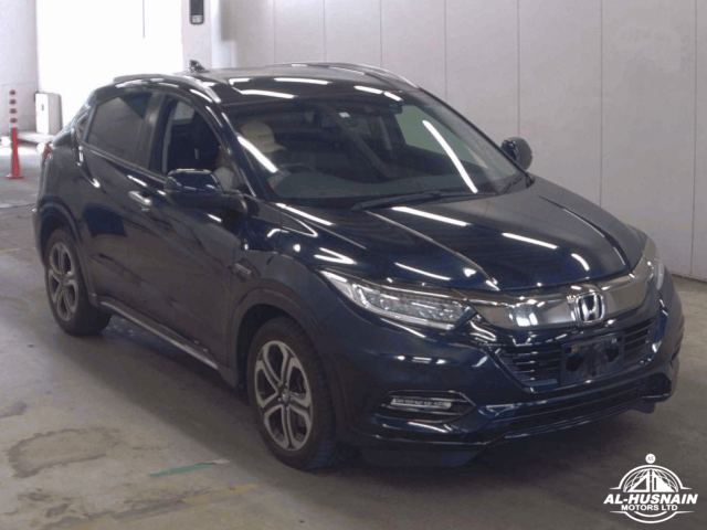 2018 Honda Vezel in blue, photo 1 of 5, for sale in Kenya (Ref H18-02000)