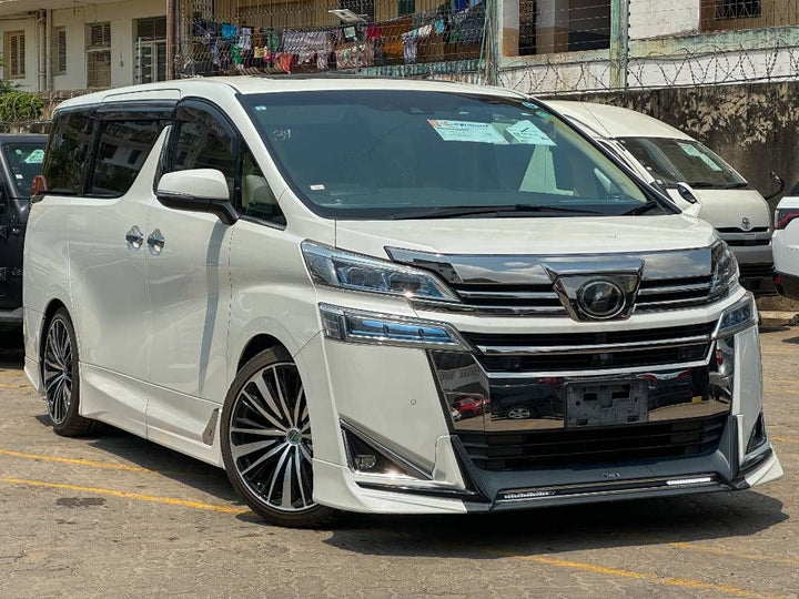 2019 Toyota Vellfire in pearl, photo 1 of 13, for sale in Kenya (Ref T19-32960)