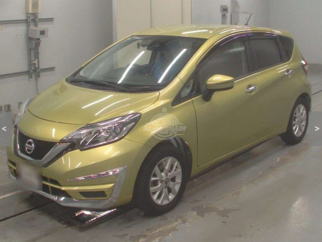 2019 Nissan Note in green, photo 1 of 4, for sale in Kenya (Ref N19-43391)