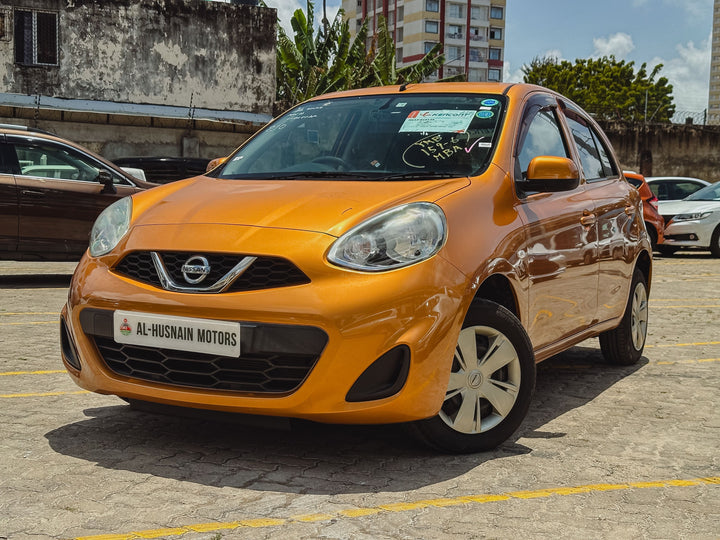 2018 Nissan March in gold, photo 1 of 9, for sale in Kenya (Ref N18-18135)