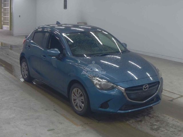 2019 Mazda Demio in blue, photo 1 of 3, for sale in Kenya (Ref M19-20111)