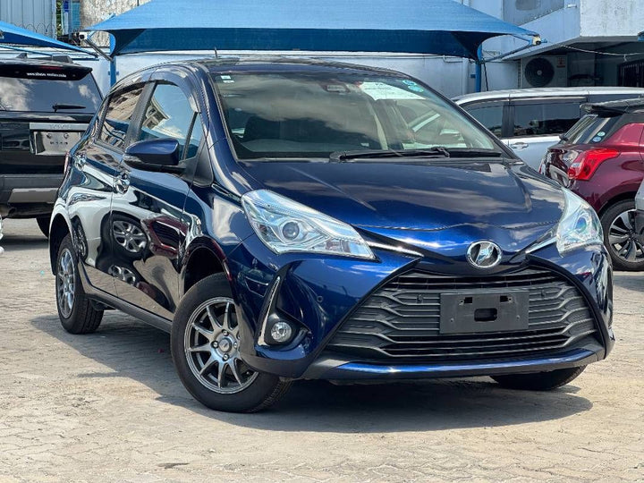 2019 Toyota Vitz in navy blue, photo 1 of 11, for sale in Kenya (Ref T19-06562)