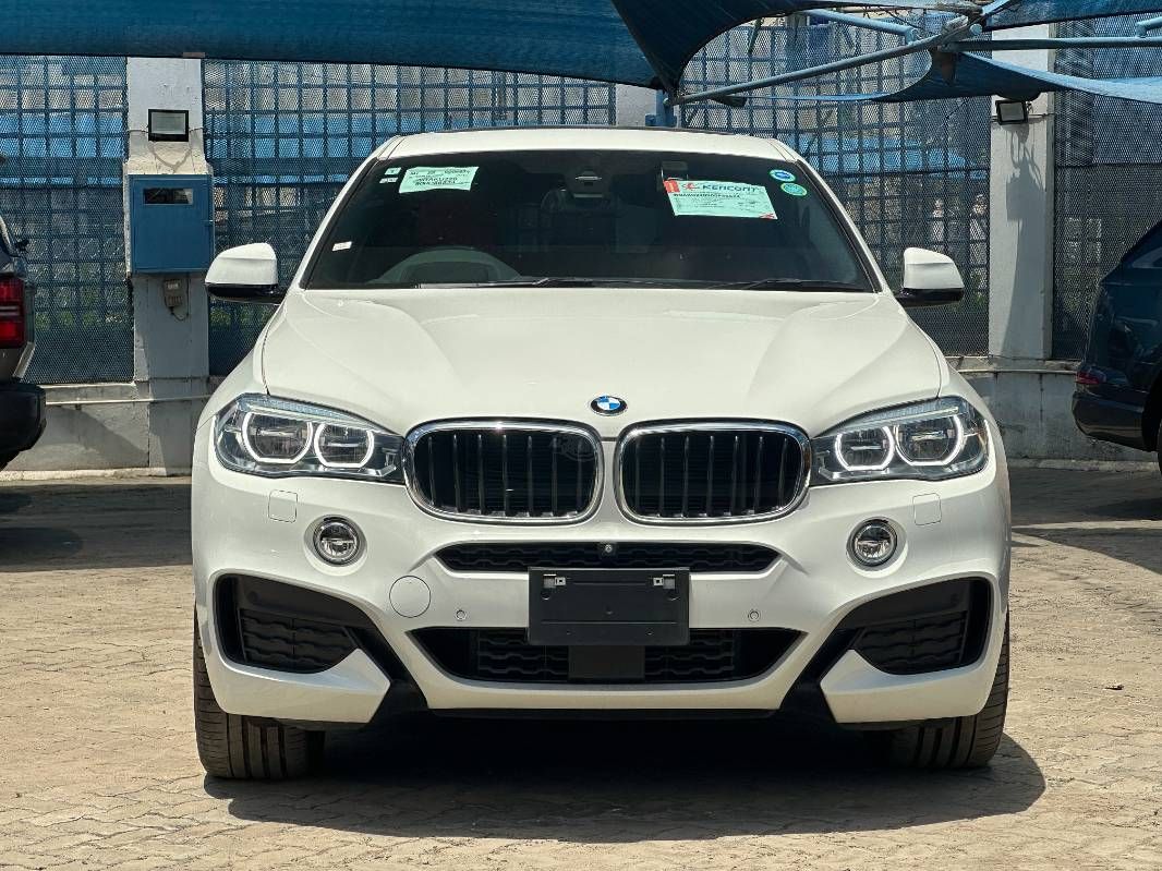 2019 BMW X6 in white, photo 2 of 13, for sale in Kenya (Ref B19-56574)