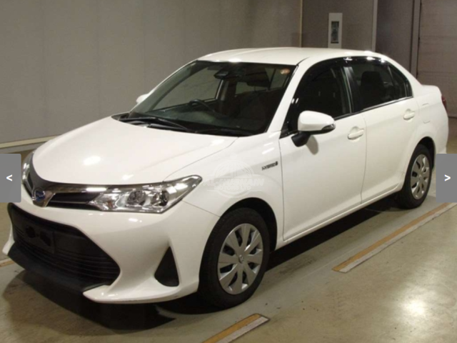 2019 Toyota Axio in white, photo 1 of 2, for sale in Kenya (Ref T19-21119)