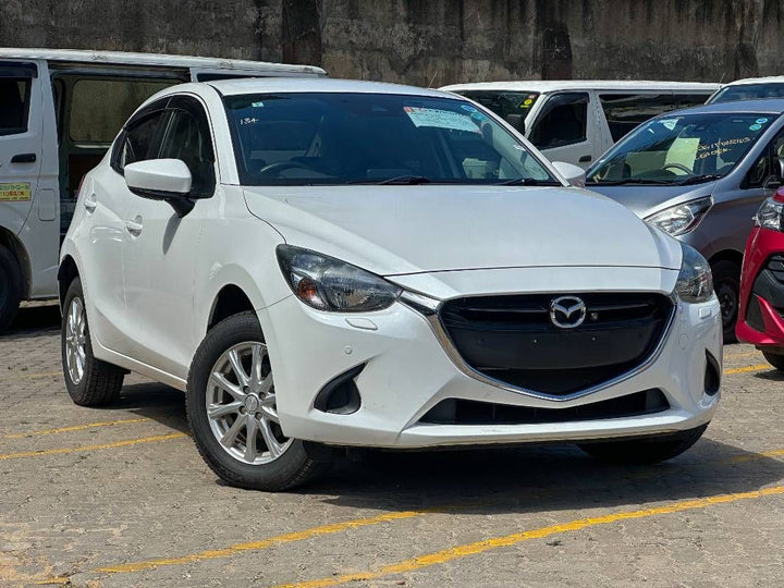 2019 Mazda Demio in pearl, photo 1 of 12, for sale in Kenya (Ref M19-02431)