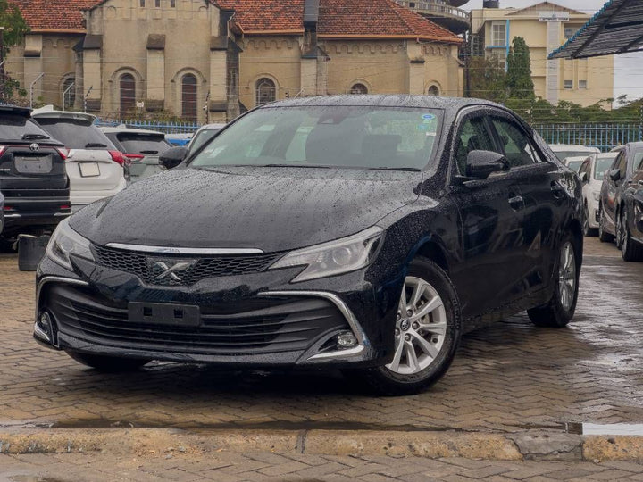 2019 Toyota Mark X in black, photo 1 of 12, for sale in Kenya (Ref T19-11760)