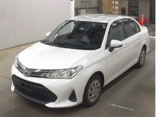 2018 Toyota Axio in white, photo 1 of 5, for sale in Kenya (Ref T18-50027)