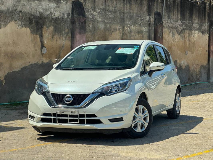 2019 Nissan Note in white, photo 1 of 12, for sale in Kenya (Ref N19-40915)