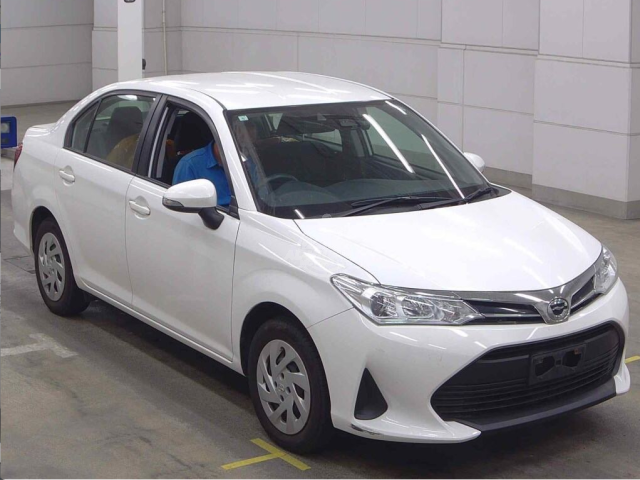 2019 Toyota Axio in white, photo 1 of 3, for sale in Kenya (Ref T19-70079)