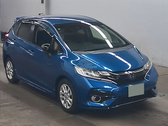 2019 Honda Fit in blue, photo 1 of 4, for sale in Kenya (Ref H19-47953)