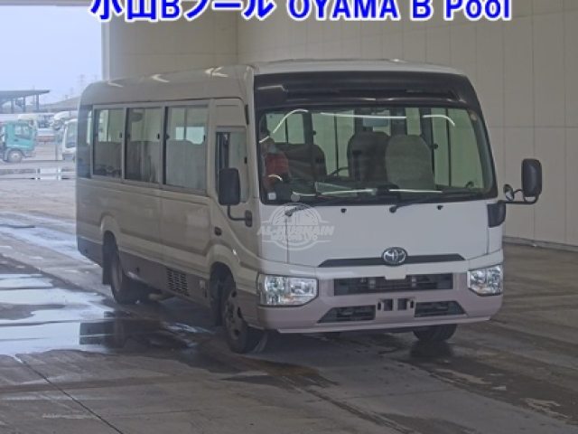 2019 Toyota Coaster in white, photo 1 of 4, for sale in Kenya (Ref T19-04166)
