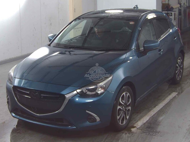 2019 Mazda Demio in blue, photo 1 of 3, for sale in Kenya (Ref M19-12277)