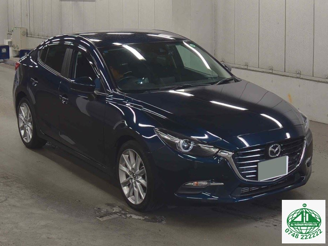 2018 Mazda Axela in blue, photo 1 of 5, for sale in Kenya (Ref M18-00894)