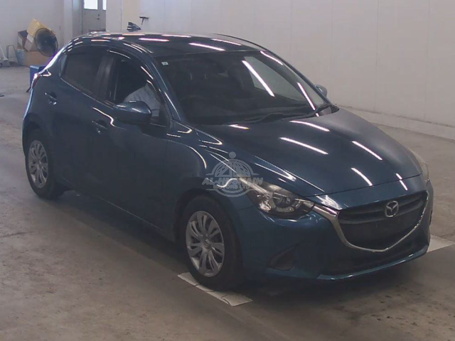 2019 Mazda Demio in blue, photo 1 of 4, for sale in Kenya (Ref M19-27198)