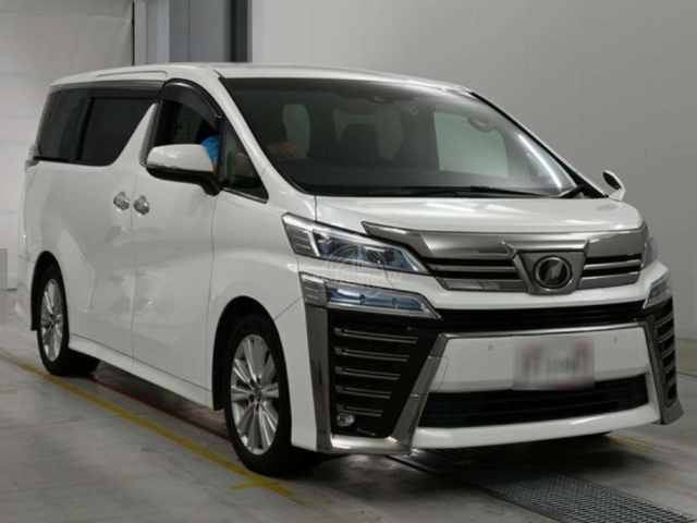 2019 Toyota Vellfire in pearl, photo 1 of 4, for sale in Kenya (Ref T19-70850)