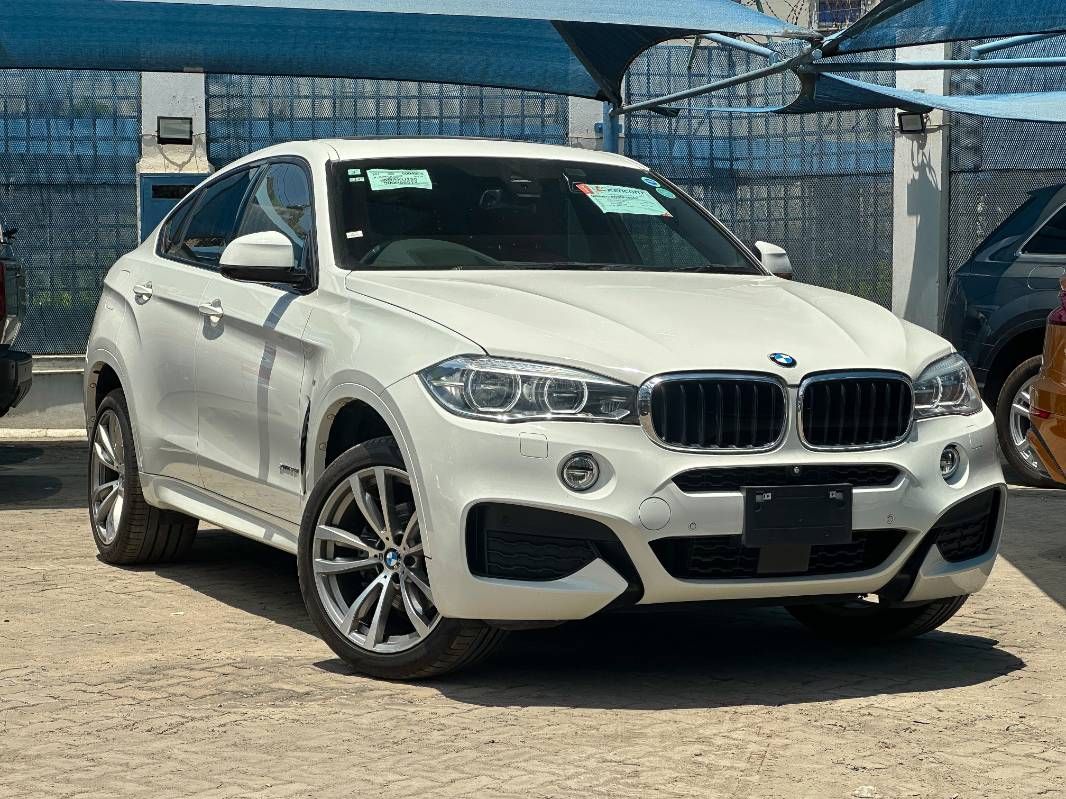 2019 BMW X6 in white, photo 1 of 13, for sale in Kenya (Ref B19-56574)