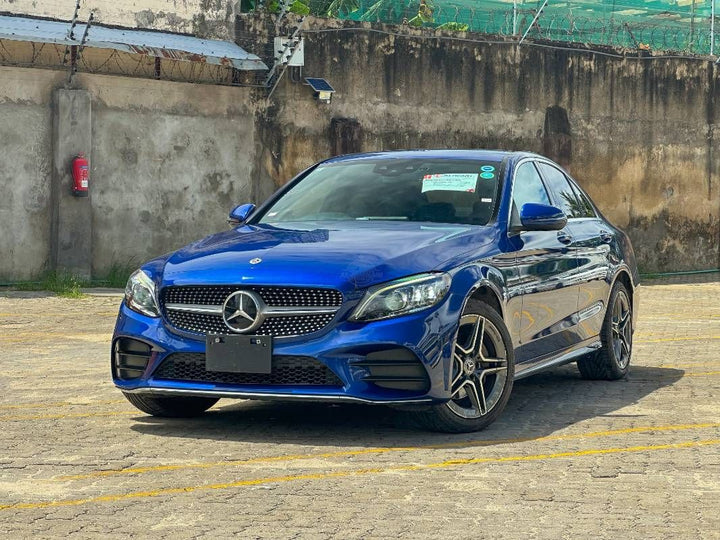 2019 Mercedes-Benz C200 in blue, photo 1 of 12, for sale in Kenya (Ref M19-71394)