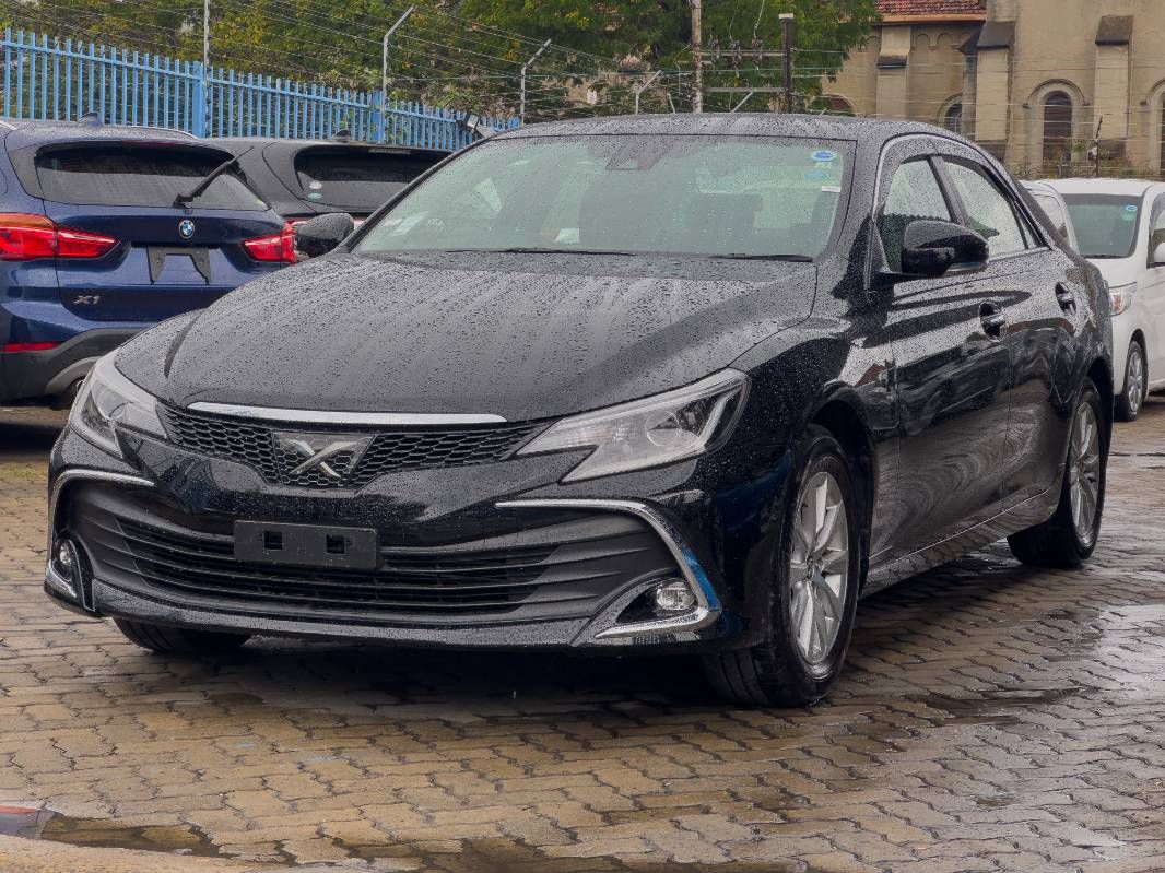 2019 Toyota Mark X in black, photo 3 of 12, for sale in Kenya (Ref T19-11760)