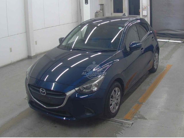2019 Mazda Demio in blue, photo 1 of 4, for sale in Kenya (Ref M19-21245)