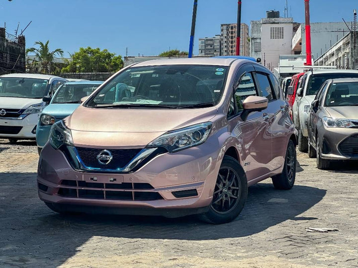 2019 Nissan Note in pink, photo 1 of 13, for sale in Kenya (Ref N19-42115)