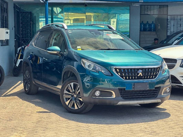 2019 Peugeot 2008 in green, photo 1 of 11, for sale in Kenya (Ref P19-2019_22123)